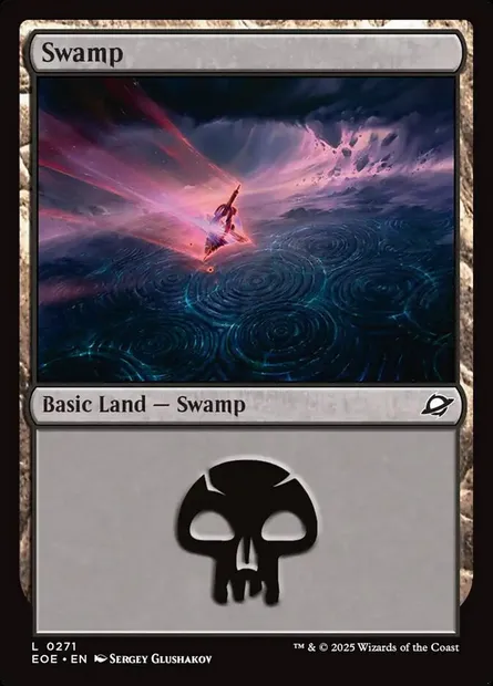 Swamp, Magic card EOE 271 — Edge of Eternities set