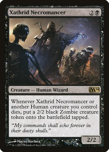 Xathrid Necromancer, Magic card M14 123 — Magic 2014 set