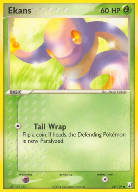 Ekans, Pokémon card TRR 55 — Team Rocket Returns set