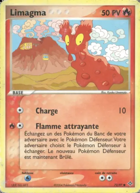 Limagma, carte Pokémon DR 72 — extension EX Dragon