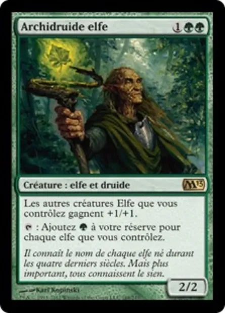 Archidruide elfe, carte Magic M13 168 — extension Magic 2013