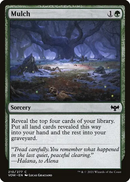 Mulch, Magic card VOW 210 — Innistrad: Crimson Vow set