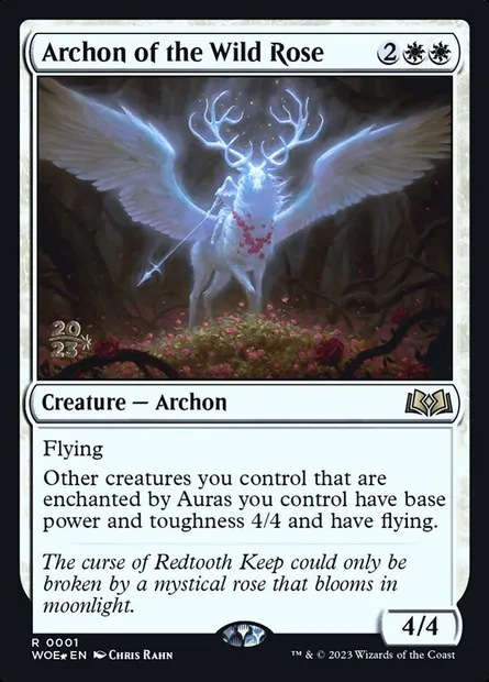 Archon of the Wild Rose, Magic card PWOE 1s — Wilds of Eldraine Promos set