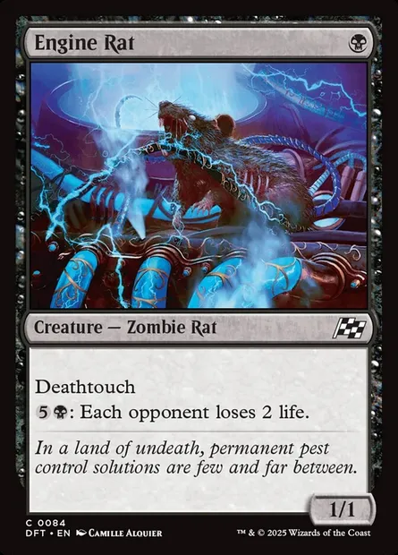 Engine Rat, Magic card DFT 84 — Aetherdrift set