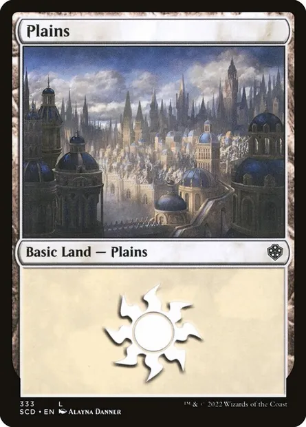 Plaine, carte Magic SCD 333 — extension Starter Commander Decks