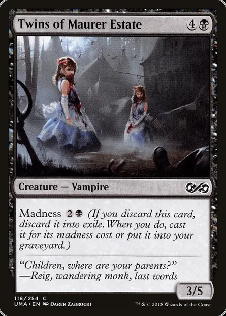 Jumelles du domaine de Maurer, carte Magic UMA 118 — extension Ultimate Masters