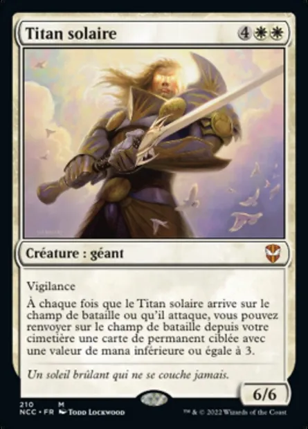 Titan solaire, carte Magic NCC 210 — extension New Capenna Commander