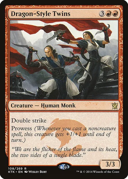 Dragon-Style Twins, Magic card KTK 108 — Khans of Tarkir set