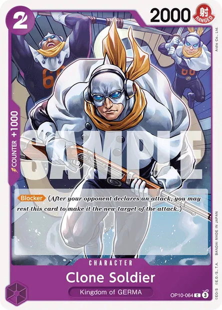Clone Soldier, One Piece card OP10-064 — ROYAL BLOOD set