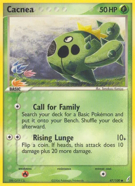 Cacnea, Pokémon card CG 47 — Crystal Guardians set