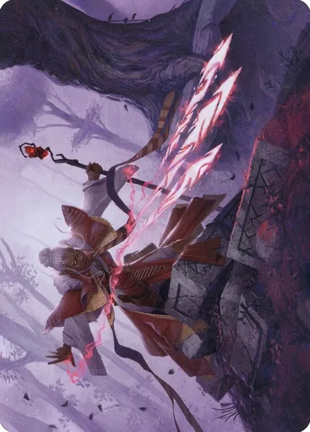 Magic Missile // Magic Missile, carte Magic AAFR 48 — extension Adventures in the Forgotten Realms Art Series
