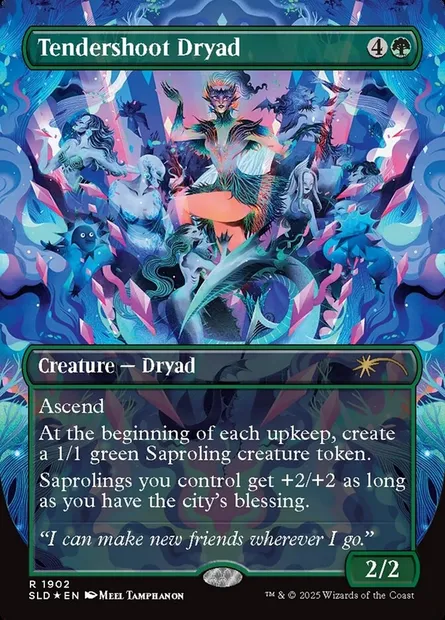 Tendershoot Dryad, Magic card SLD 1902 — Secret Lair Drop set