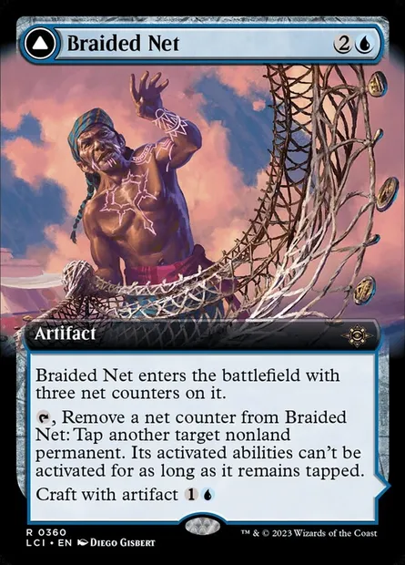 Braided Net // Braided Quipu, Magic card LCI 360 — The Lost Caverns of Ixalan set