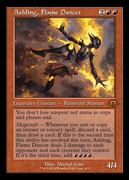Ashling, Flame Dancer, Magic card MH3 415 — Modern Horizons 3 set