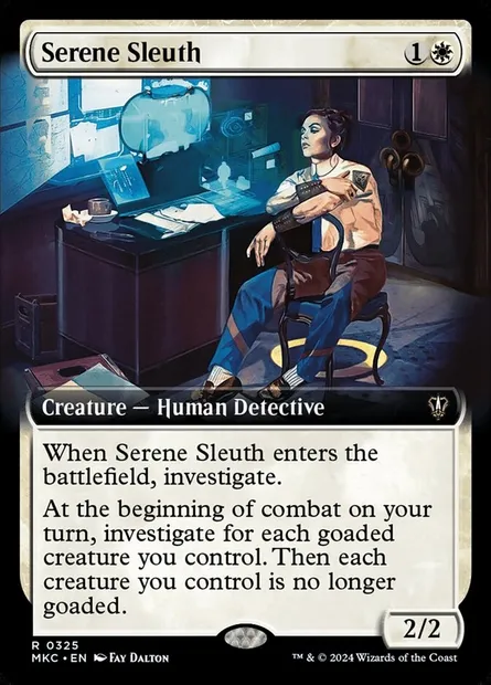 Serene Sleuth, Magic card MKC 325 — Murders at Karlov Manor Commander set