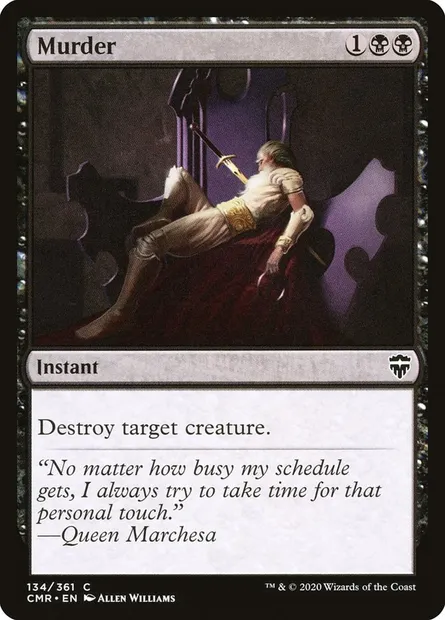 Murder, Magic card CMR 134 — Commander Legends set