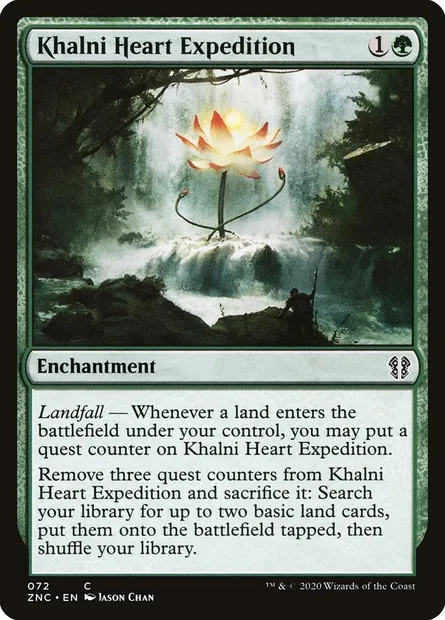 Khalni Heart Expedition, Magic card ZNC 72 — Zendikar Rising Commander set