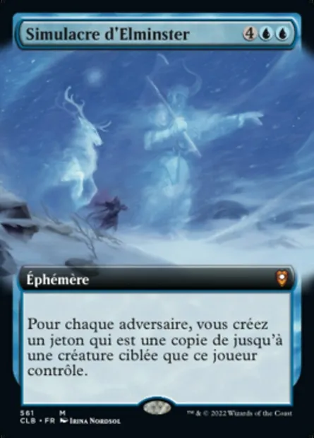 Simulacre d'Elminster, carte Magic CLB 561 — extension Commander Légendes : la bataille de la Porte de Baldur