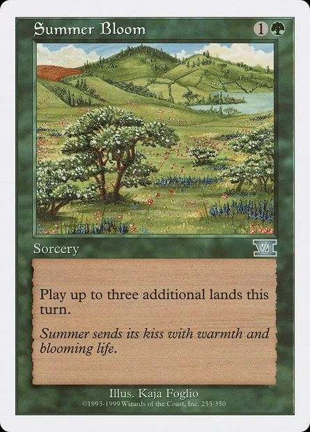 Summer Bloom, Magic card 6ED 255 — Classic Sixth Edition set