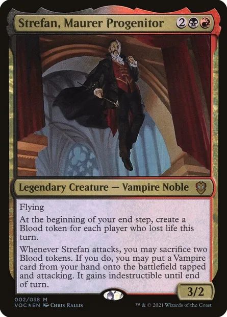 Strefan, Maurer Progenitor, Magic card VOC 2 — Crimson Vow Commander set