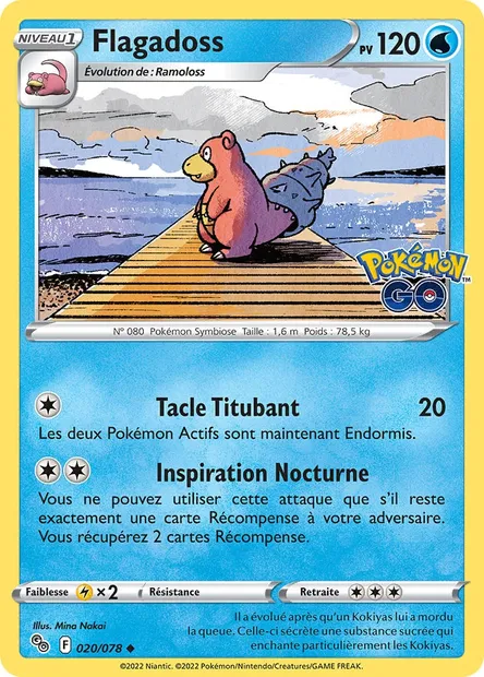 Flagadoss, carte Pokémon PGO 020 — extension Pokémon GO