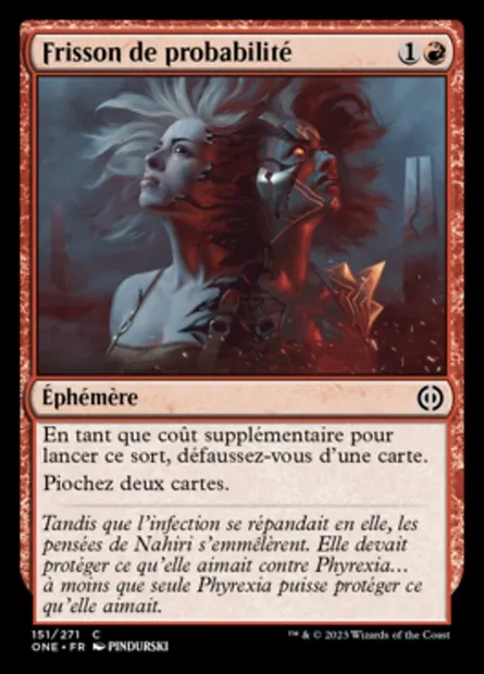 Frisson de probabilité, carte Magic ONE 151 — extension Tous Phyrexians