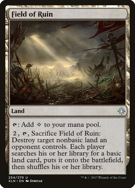 Field of Ruin, Magic card XLN 254 — Ixalan set