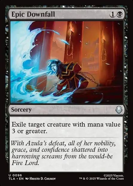 Epic Downfall, Magic card TLA 96 — Avatar: The Last Airbender set