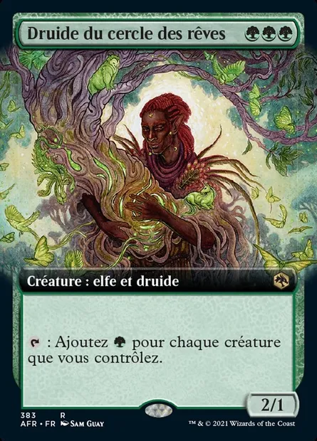 Druide du cercle des rêves, carte Magic AFR 383 — extension Forgotten Realms: Aventures dans les Royaumes Oubliés