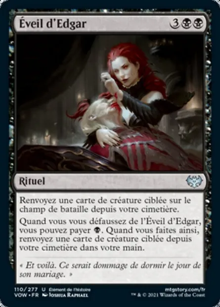 Éveil d'Edgar, carte Magic VOW 110 — extension Innistrad : noce écarlate