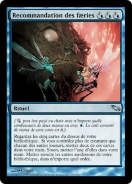 Recommandation des faeries, carte Magic SHM 28 — extension Sombrelande