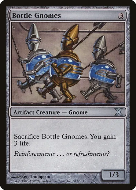 Bottle Gnomes, Magic card 10E 312 — Tenth Edition set