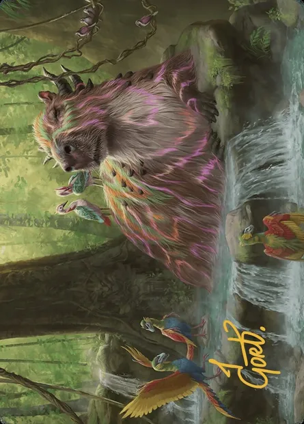 Basking Capybara // Basking Capybara, Magic card ALCI 22 — The Lost Caverns of Ixalan Art Series set