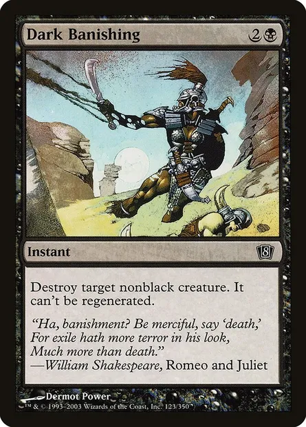 Dark Banishing, Magic card 8ED 123★ — Eighth Edition set
