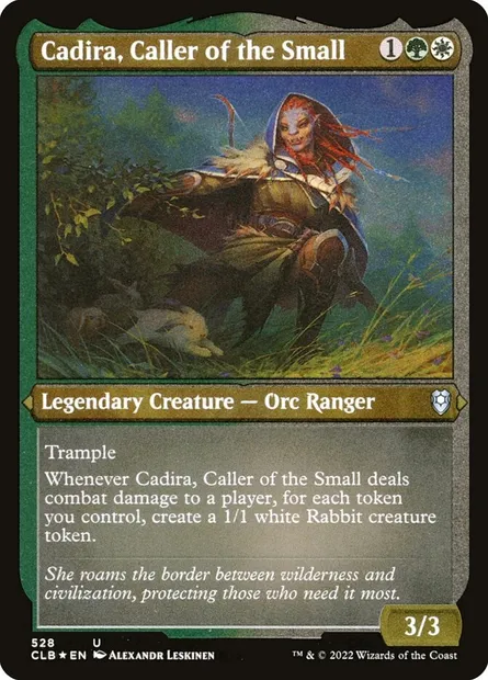 Cadira, meneuse du minuscule, carte Magic CLB 528 — extension Commander Légendes : la bataille de la Porte de Baldur
