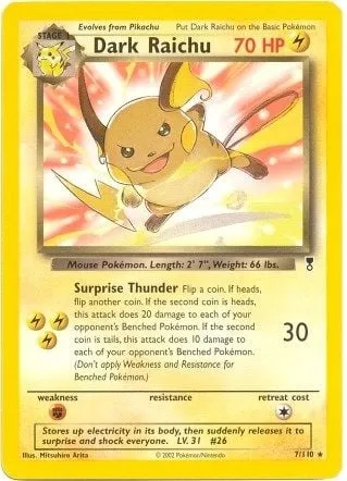 Raichu obscur, carte Pokémon TDX 007-4 — extension Theme Deck & Blisters Exclusives