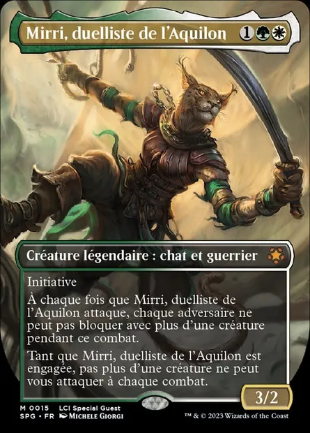 Mirri, duelliste de l'Aquilon, carte Magic SPG 15 — extension Special Guests