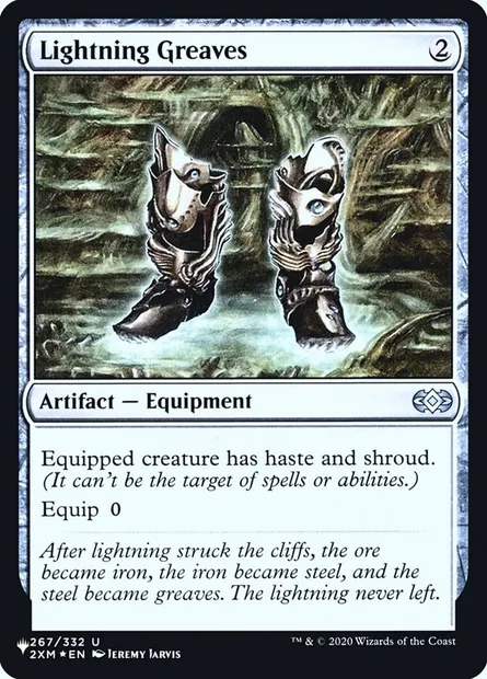 Lightning Greaves, Magic card PLST 2XM-267 — The List set