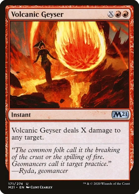 Volcanic Geyser, Magic card M21 171 — Core Set 2021 set