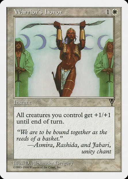 Warrior's Honor, Magic card ATH 17 — Anthologies set