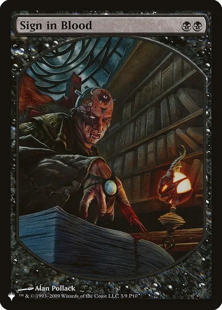 Sign in Blood, Magic card P 10-3 — The List set