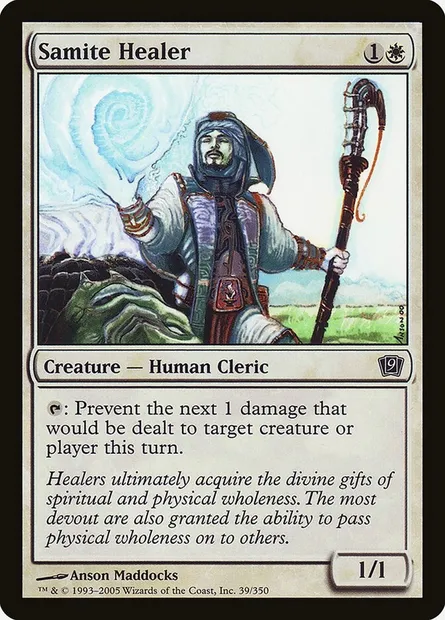 Samite Healer, Magic card 9ED 39★ — Ninth Edition set