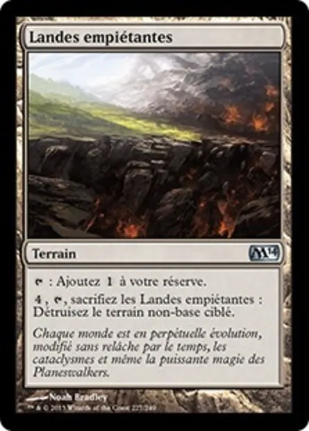 Landes empiétantes, carte Magic M14 227 — extension Magic 2014