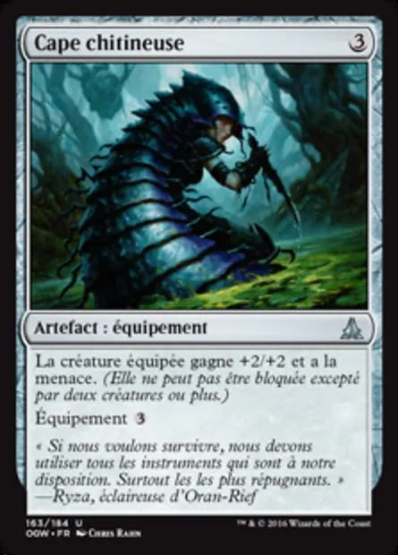 Cape chitineuse, carte Magic OGW 163 — extension Le serment des Sentinelles