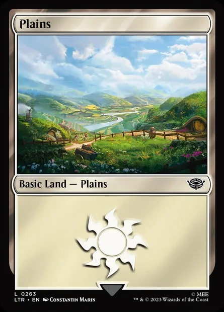 Plains, Magic card LTR 263 — The Lord of the Rings: Tales of Middle-earth set