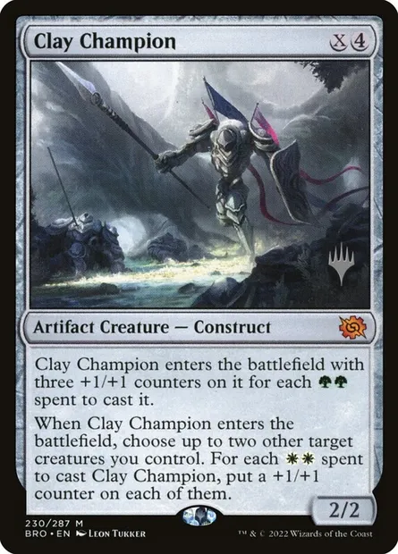 Clay Champion, Magic card PBRO 230p — The Brothers' War Promos set