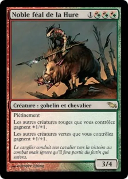 Noble féal de la Hure, carte Magic SHM 202 — extension Sombrelande
