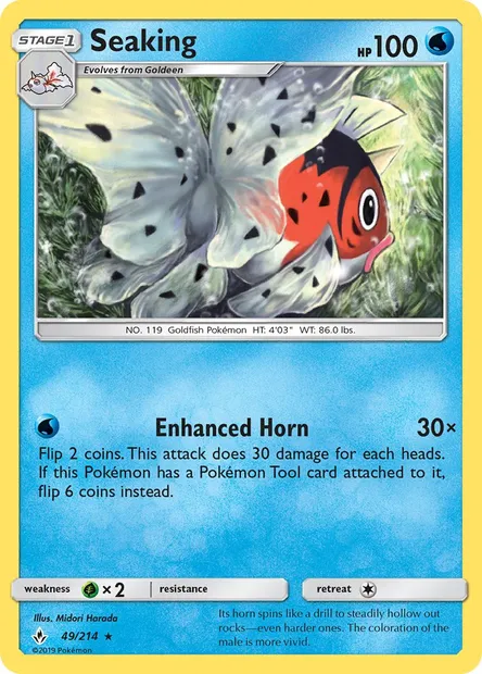 Seaking, Pokémon card UNB 49 — Unbroken Bonds set