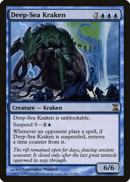 Deep-Sea Kraken, Magic card TSP 56 — Time Spiral set