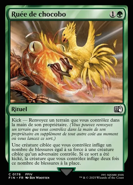 Ruée de chocobo, carte Magic FIN 178 — extension Final Fantasy